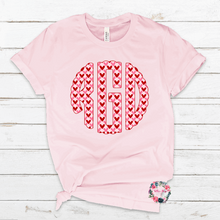Load image into Gallery viewer, Monogram Valentine Tees
