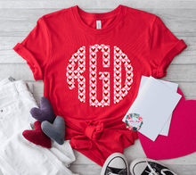 Load image into Gallery viewer, Monogram Valentine Tees
