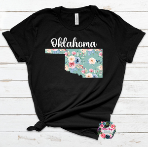 Oklahoma Floral Tee