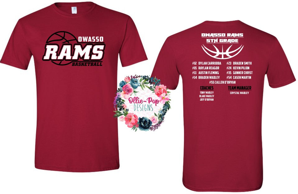 OWASSO RAMS 5TH GRADE - TEAM ORDER