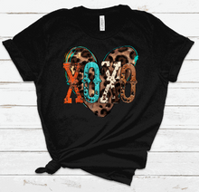 Load image into Gallery viewer, XOXO Leopard Heart Tee
