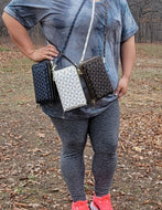 Checkered Cross Body Purse