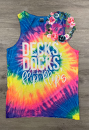 Decks, Docks and Flip Flops - TIE DYE TANK