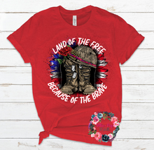 Load image into Gallery viewer, Land of the Free Because of the Brave
