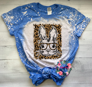 Leopard bunny - BLEACHED