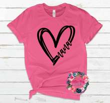 Load image into Gallery viewer, Heart Tee with Name
