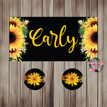 Load image into Gallery viewer, Floral Print License Plates and Coasters
