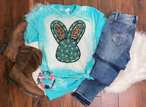Turquoise Bunny - Bleached