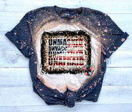 Unmasked, Unvaccinated, Unmuzzled, & Unafraid Cheetah Tee - BLEACHED